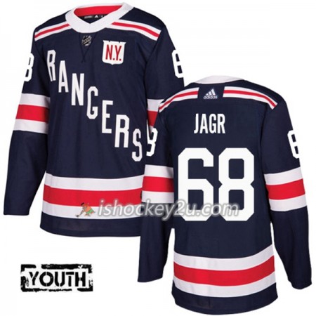 Børn NHL New York Rangers Trøje Jaromir Jagr 68 Adidas 2017-2018 mørkeblå 2018 Winter Classic Authentic Børn NHL New York Rangers Trøje Jaromir Jagr 68 Adidas 2017-2018 mørkeblå 2018 Winter Classic Authentic